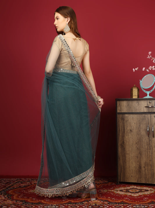 Panna Jyoti – The Saree of Emerald Glow
