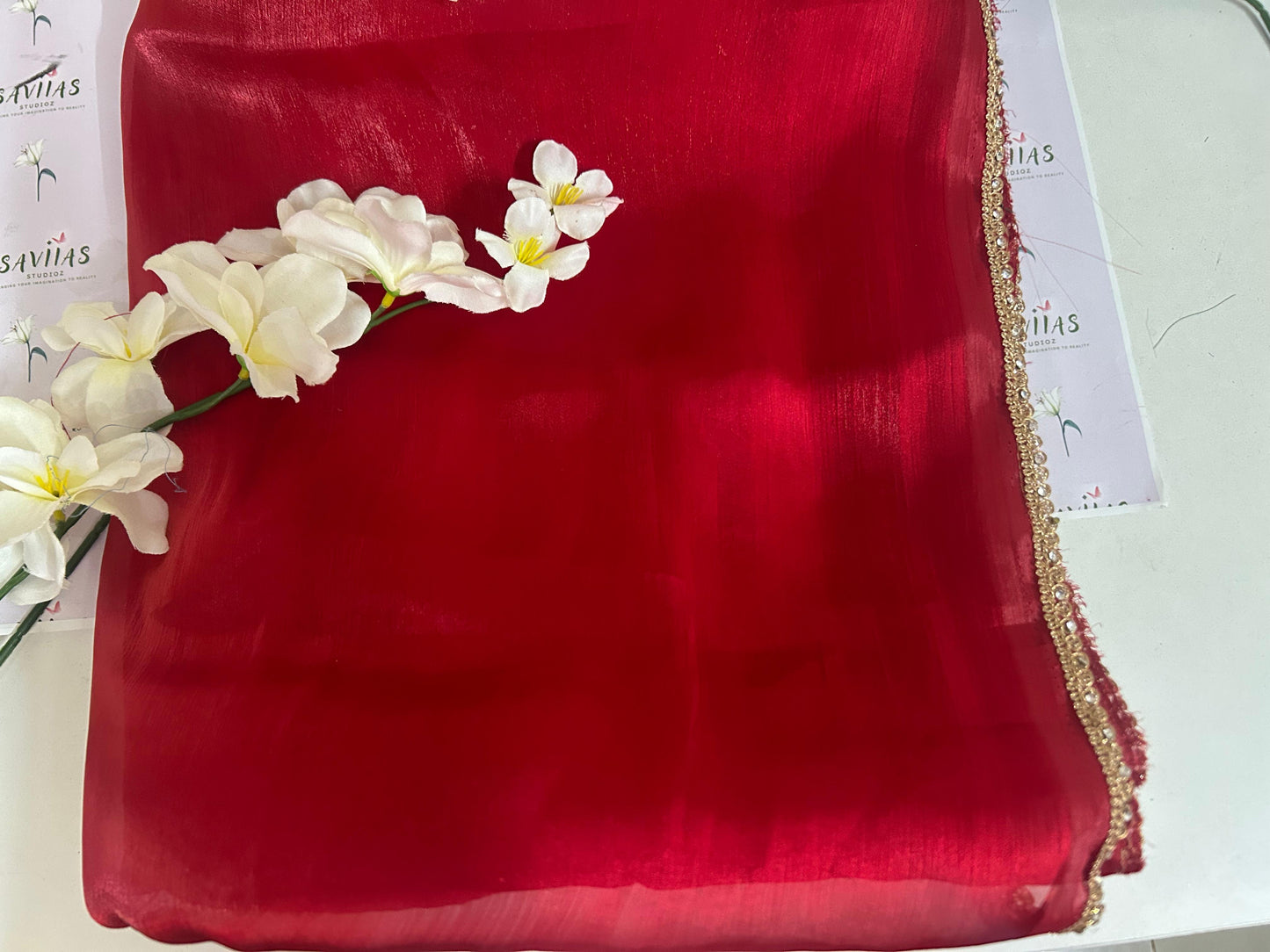 Perfect Wali Red Saree