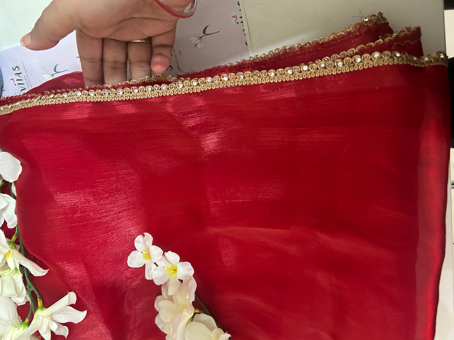 Perfect Wali Red Saree