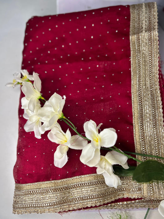 Gulabi Taaron ki chhao wali Saree