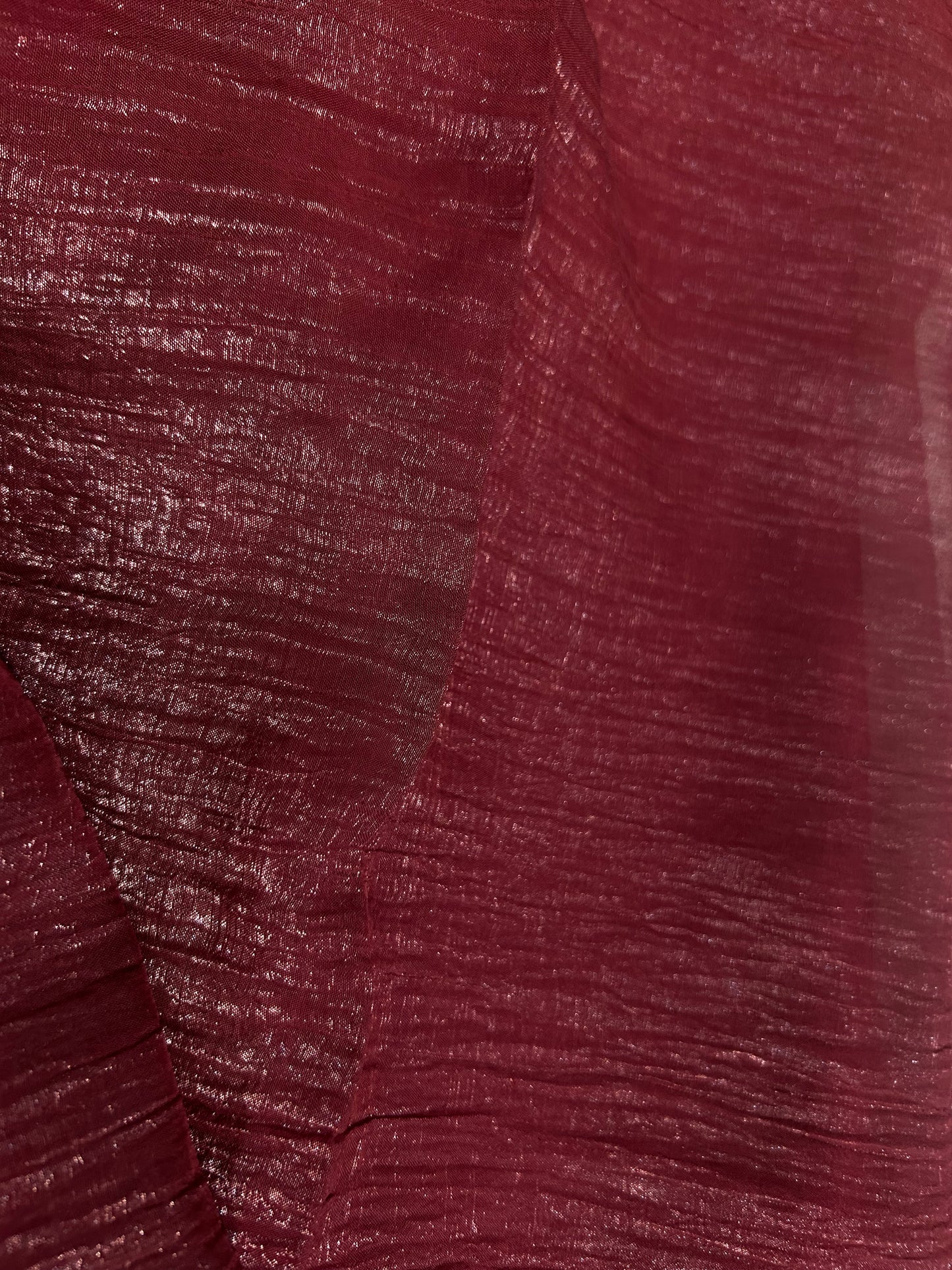 Dark Maroon-Mirror Work Kurta Palazzo Set