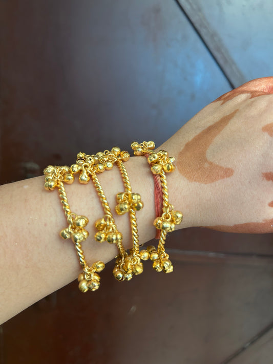 Ghunghroo bangles set of 4, Free Size
