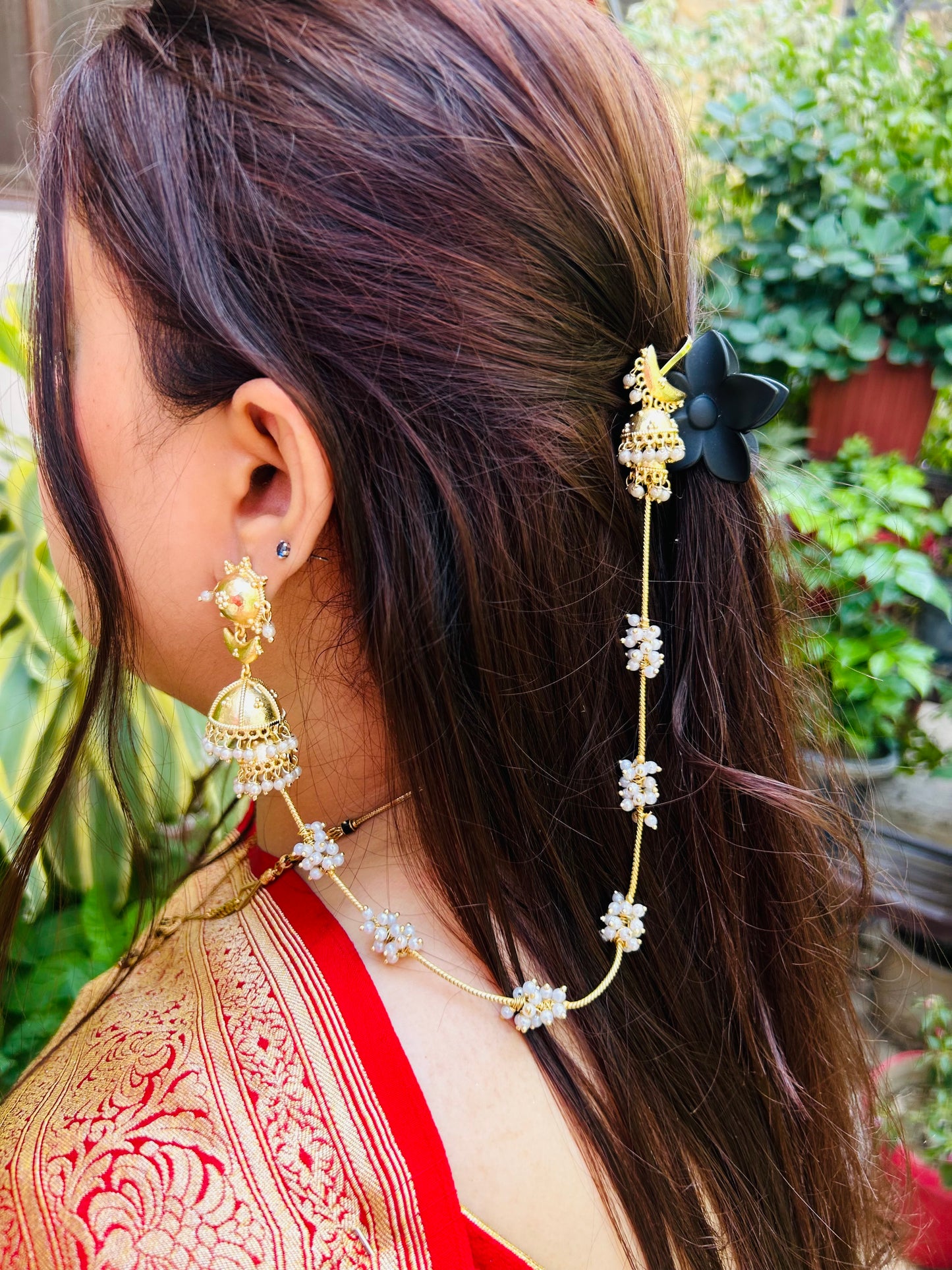 Nupur Sanon inspired Earings, lightweight, long chain earrings
