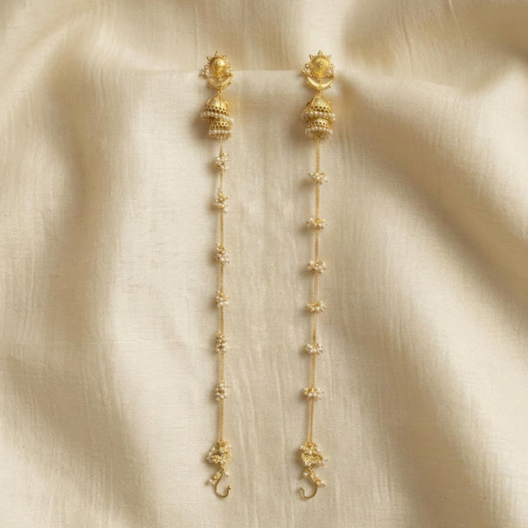 Nupur Sanon inspired Earings, lightweight, long chain earrings