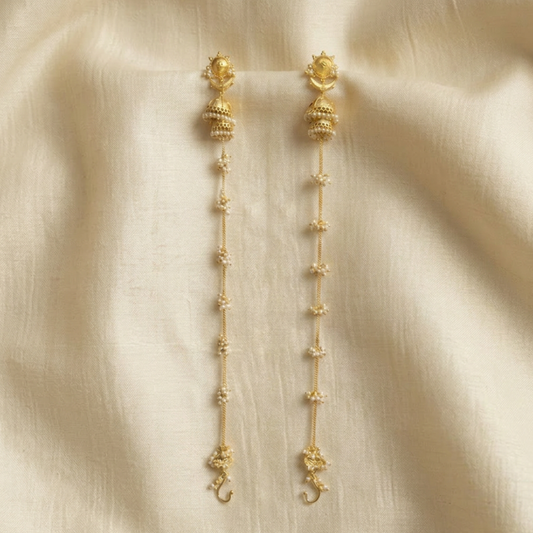 Nupur Sanon inspired Earings, lightweight, long chain earrings