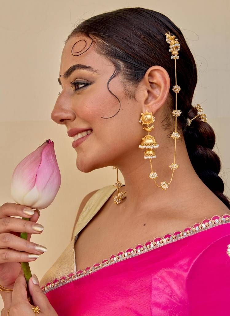 Nupur Sanon inspired Earings, lightweight, long chain earrings