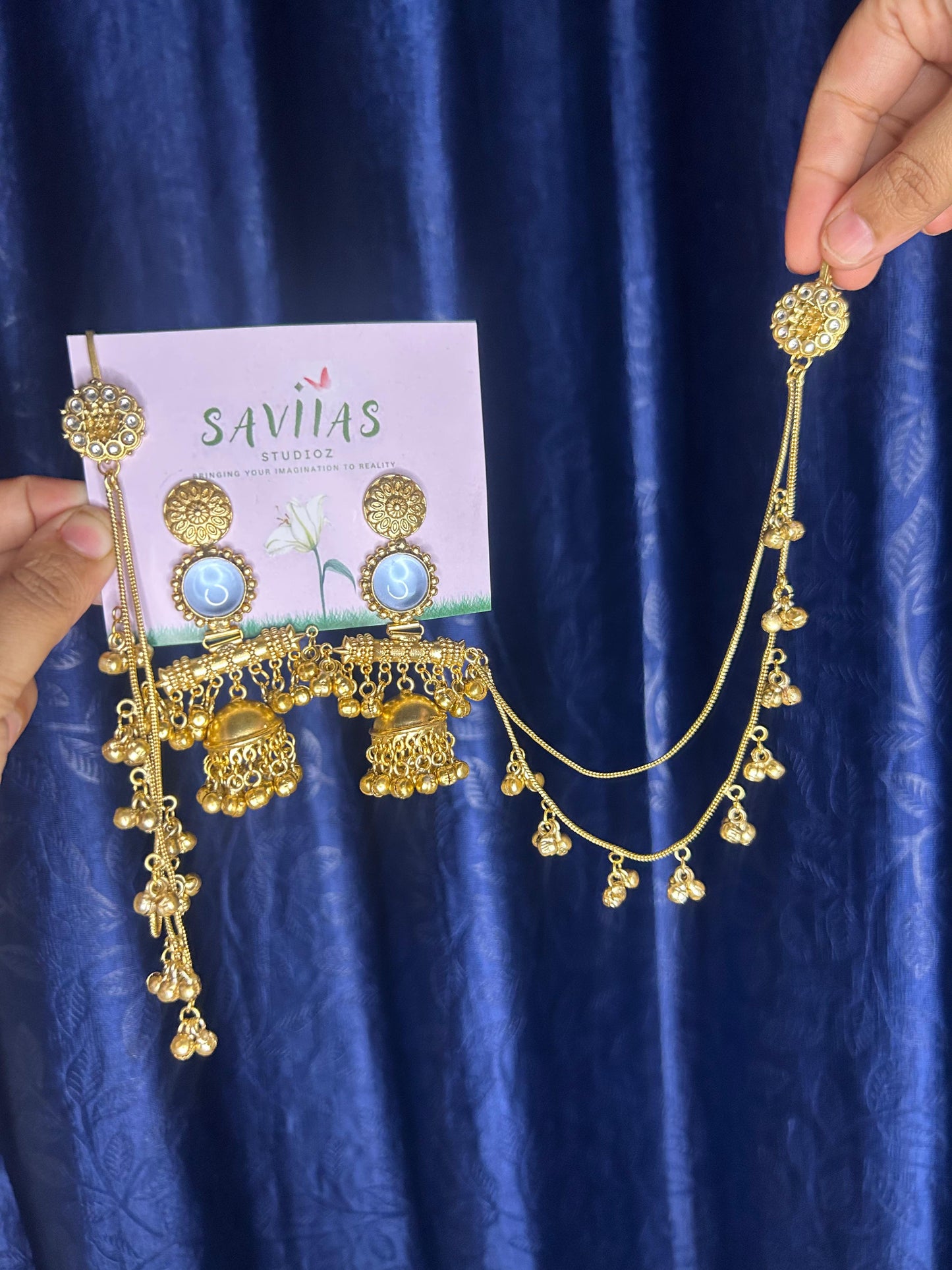 Jhumka with Ghungroo Chain